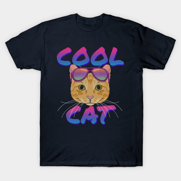 Cool Cat T-Shirt by Dragonzilla